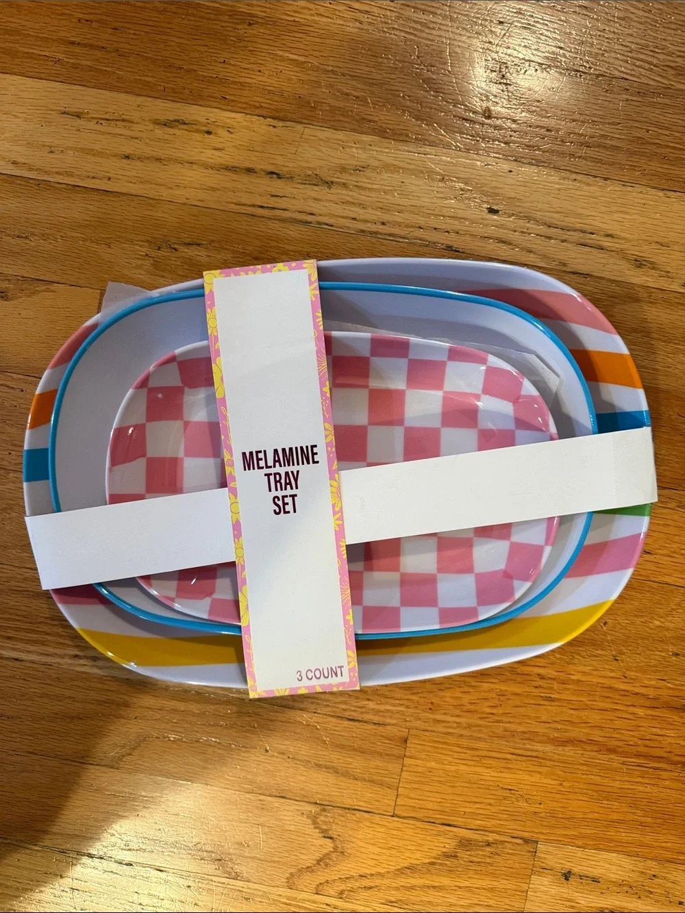 NEW Melamine Tray Set